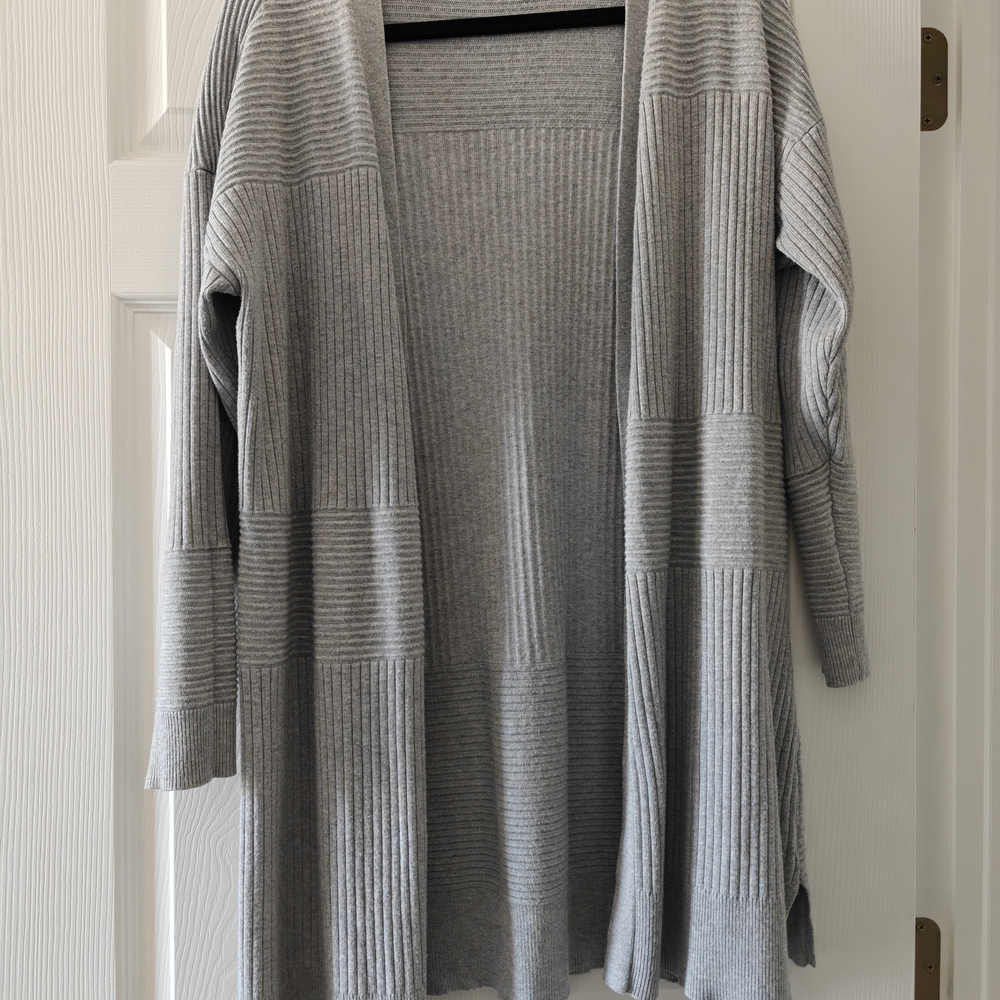 Gray Women's Open Front Cardigan